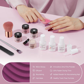 Nail polishing block from AZUREBEAUTY dip powder kit