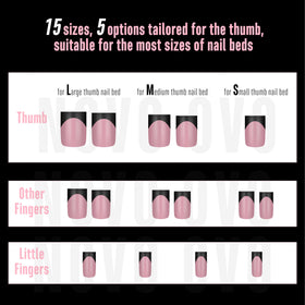 Nail tips in use during a manicure session