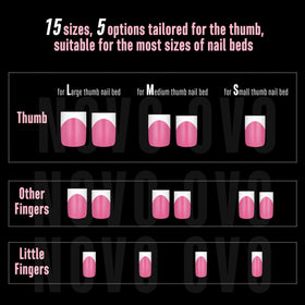 Nail tips in various shapes offered by NOVO OVO
