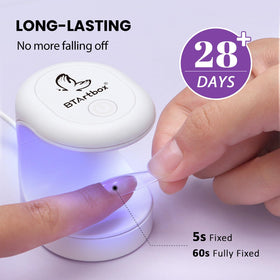 Nail tips secured with BTArtbox Solid Nail Gel Glue