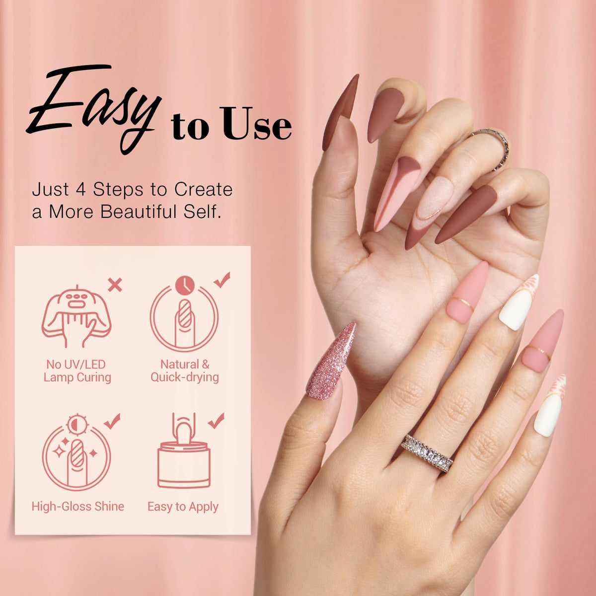 Nail tools included in AZUREBEAUTY Dip Powder Nail Kit