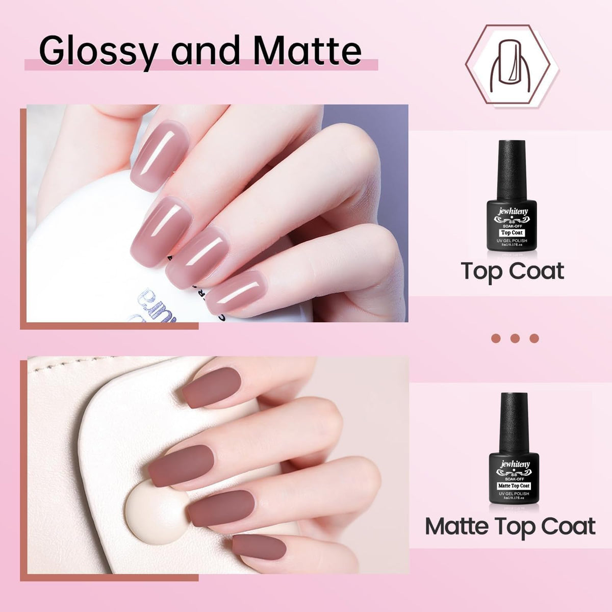 Nail tools included in JEWHITENY Poly Gel Nail Kit