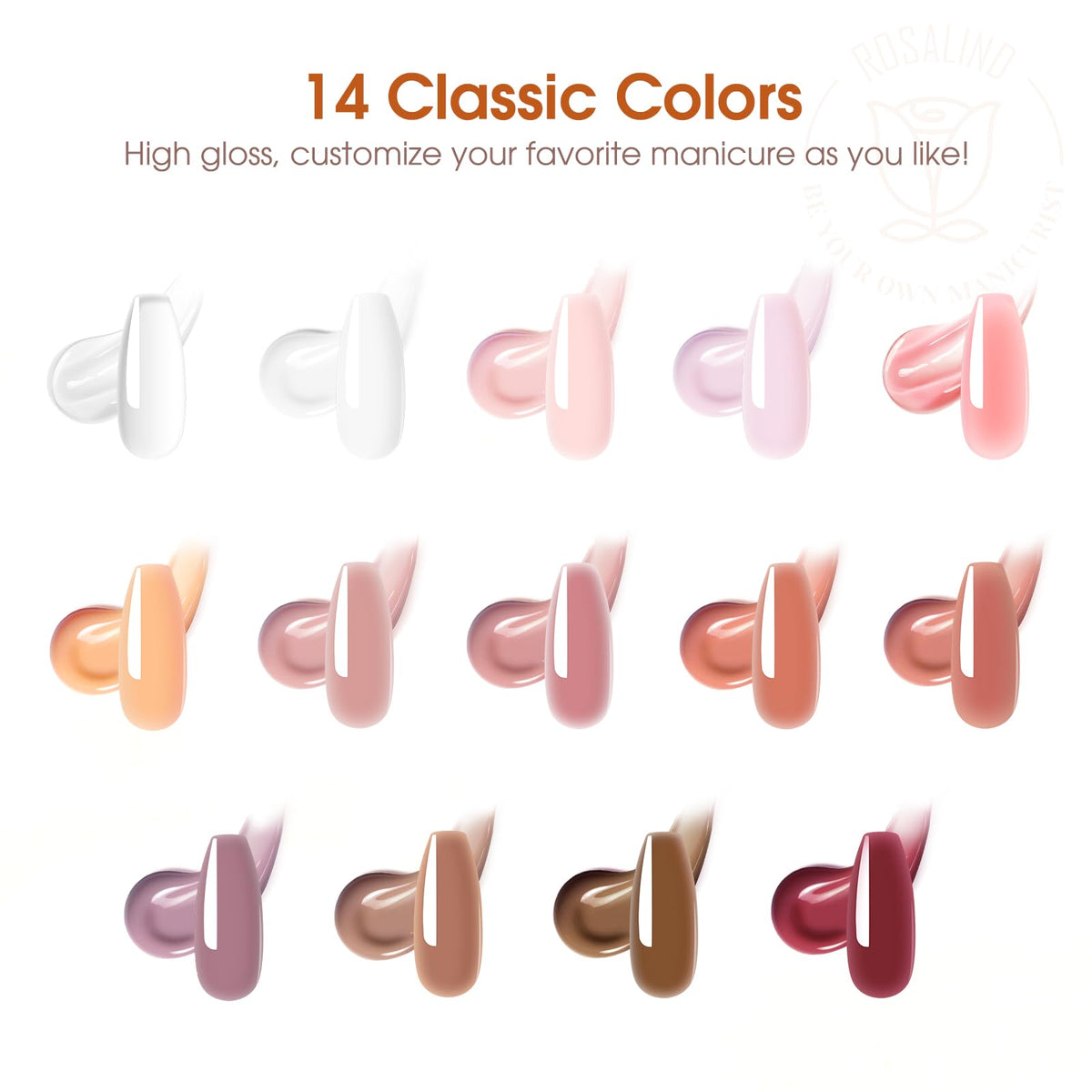 Nail tools included in ROSALIND Poly Nail Gel Kit