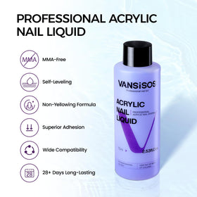 Nail tools included in VANSISOS Acrylic Nail Kit