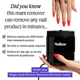 Nailboo heated soak bowl with acetone ready for use