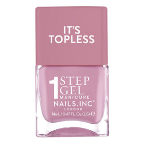 Nails Inc It's Topless Lily Mauve Pink Gel Nail Polish front view