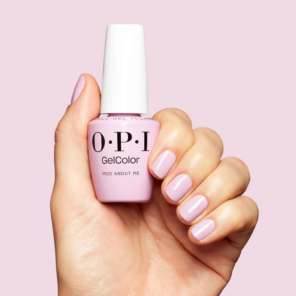 Nails painted with OPI GelColor Gel Nail Polish Mod About Me