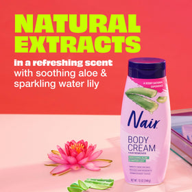 Nair Body Cream Hair Remover texture close-up