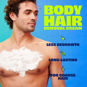 Nair Men Hair Remover Body Cream 12 oz back view