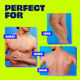 Nair Men Hair Remover Body Cream application process