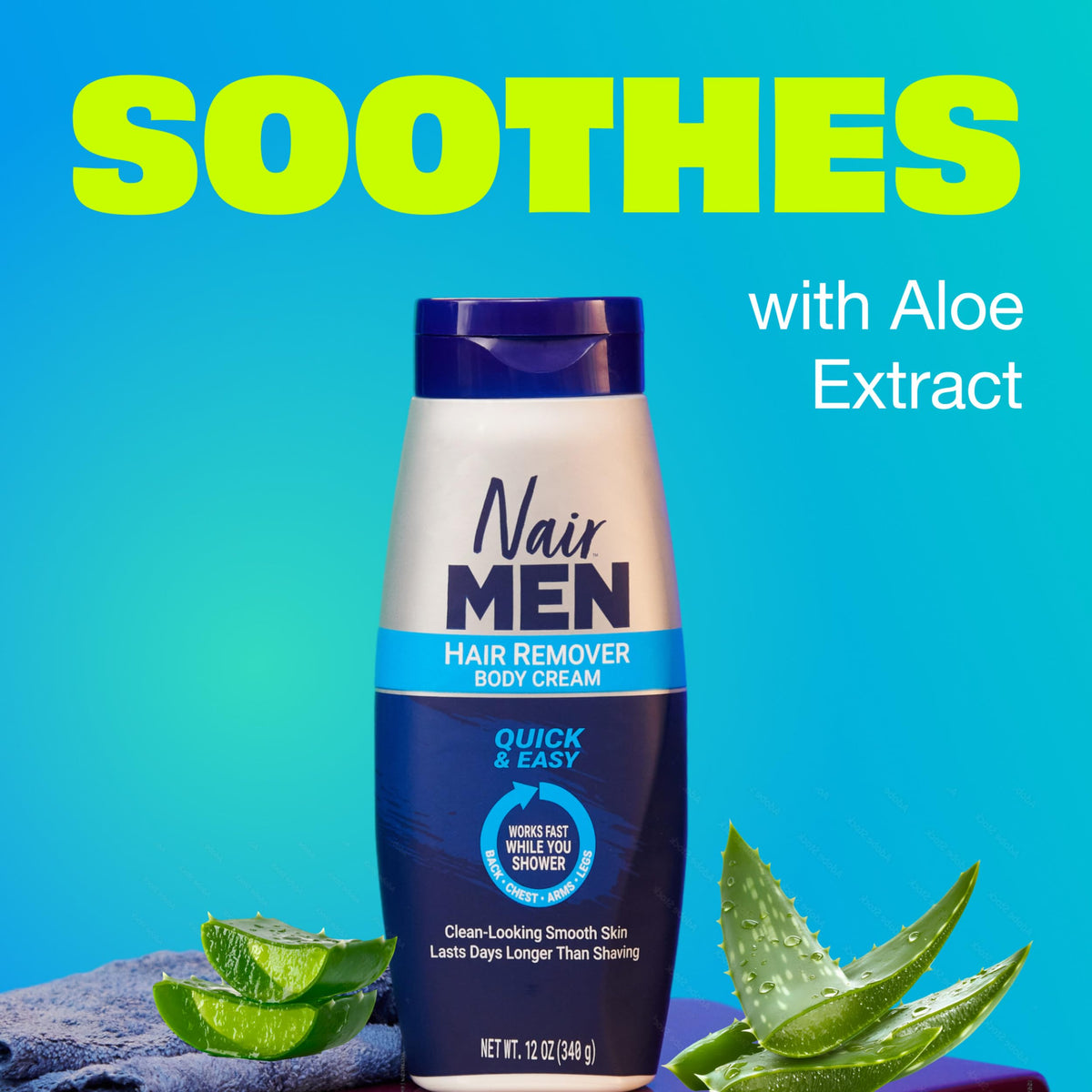 Nair Men Hair Remover Body Cream texture close-up
