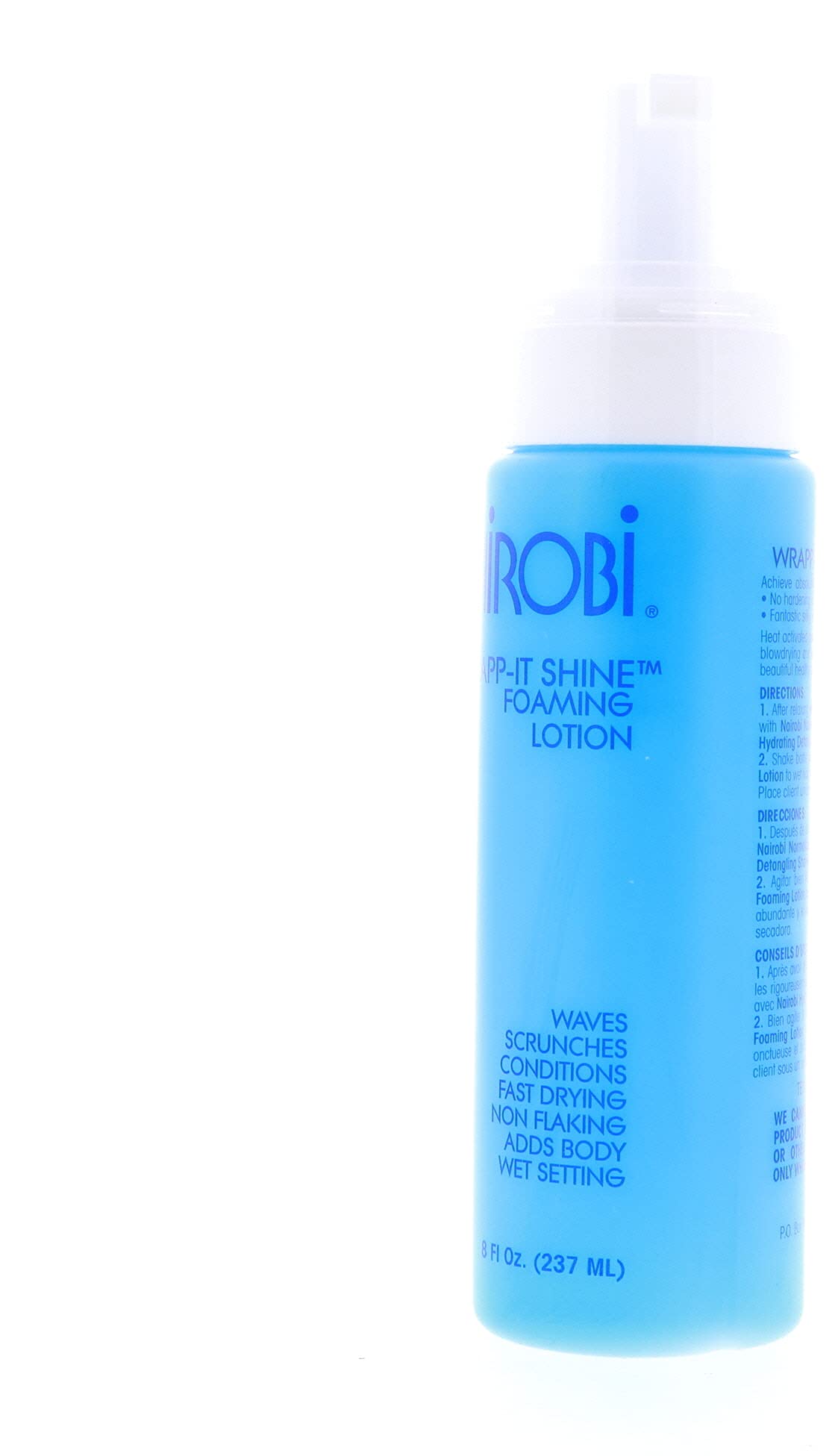 Nairobi Wrapp-It Shine Foaming Lotion 8oz back view
