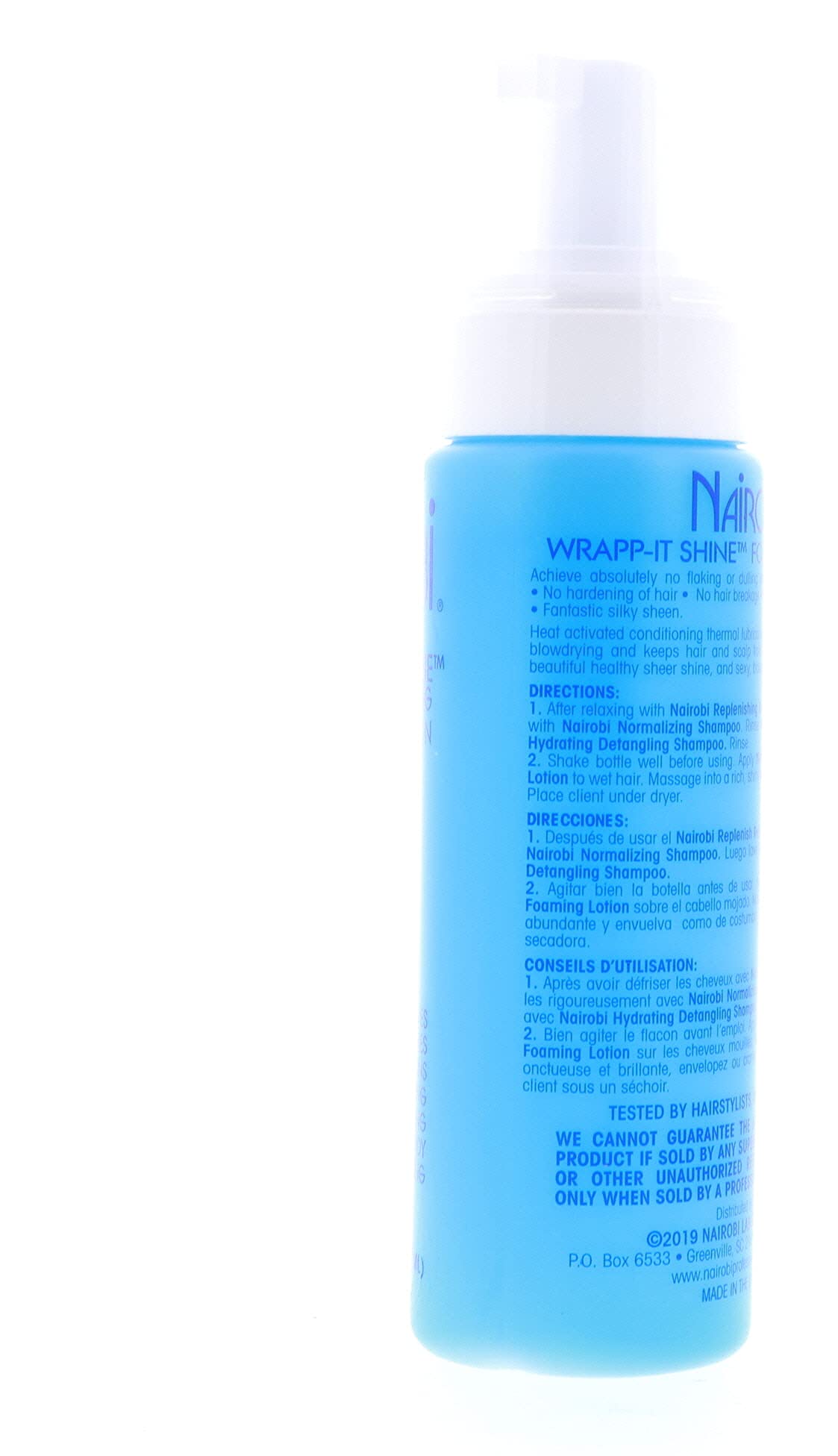 Nairobi Wrapp-It Shine Foaming Lotion 8oz lifestyle scene