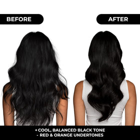 naissant Cool Black Hair Toning Mask opened showing texture
