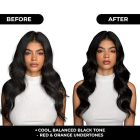 naissant Cool Black Hair Toning Mask side view highlighting packaging