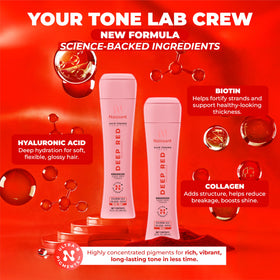 naissant Deep Red Hair Toning Mask on bathroom shelf