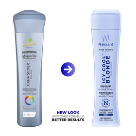 naissant Icy Cool Blonde Hair Purple Toning Mask packaging