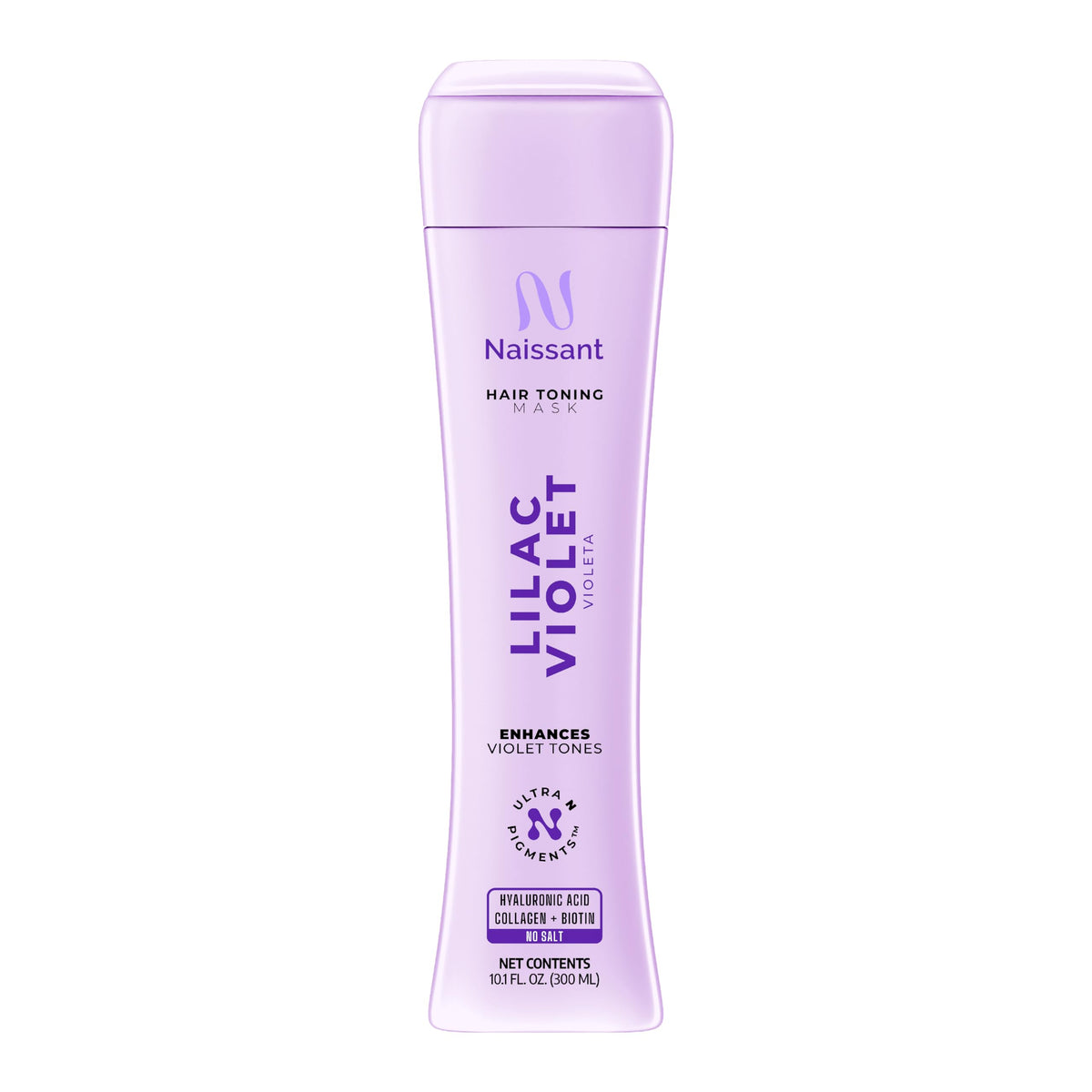 Naissant Lilac Violet Hair Toning Mask front view with violet packaging