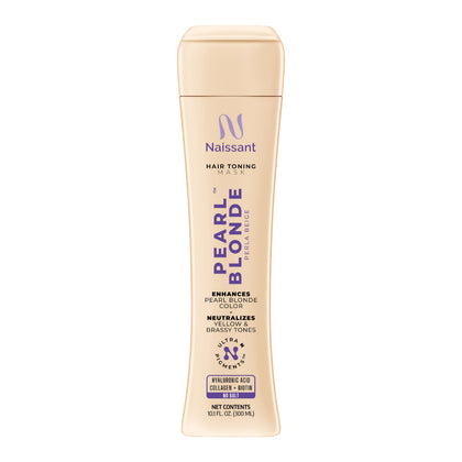 Naissant Pearl Blonde Hair Purple Toning Mask front view