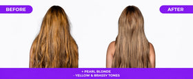 Naissant Pearl Blonde Hair Purple Toning Mask texture close-up