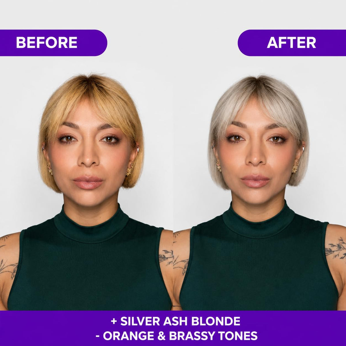 naissant Silver Ash Blonde Hair Blue Toning Mask side view