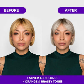naissant Silver Ash Blonde Hair Blue Toning Mask side view