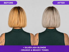 naissant Silver Ash Blonde Hair Blue Toning Mask texture close-up