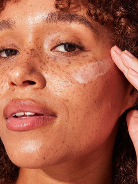 Naked Sundays CabanaClear Sunscreen Serum SPF 50 application on skin
