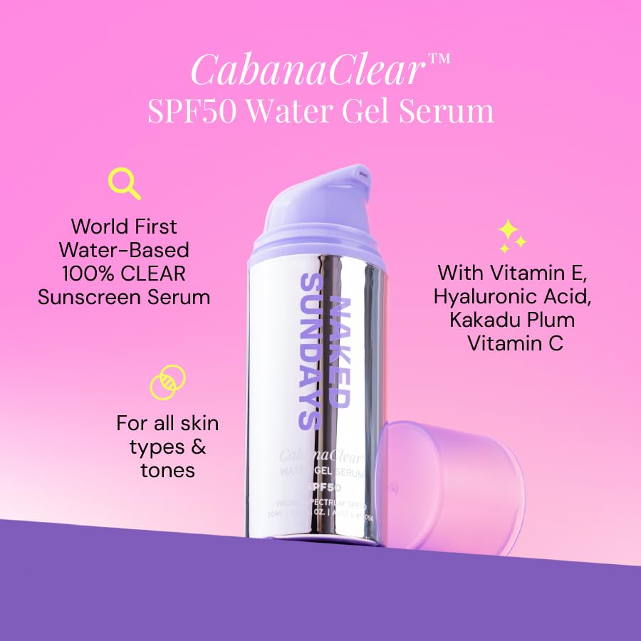 Naked Sundays CabanaClear Sunscreen Serum SPF 50 texture close-up