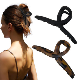 Nalodu 5 Inch Extra Large Claw Clip in matte finish front view