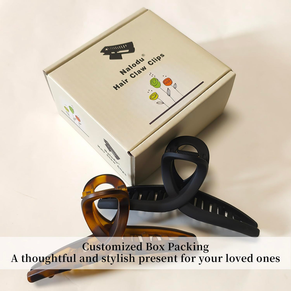 Nalodu 5 Inch Extra Large Claw Clip in use at a casual event