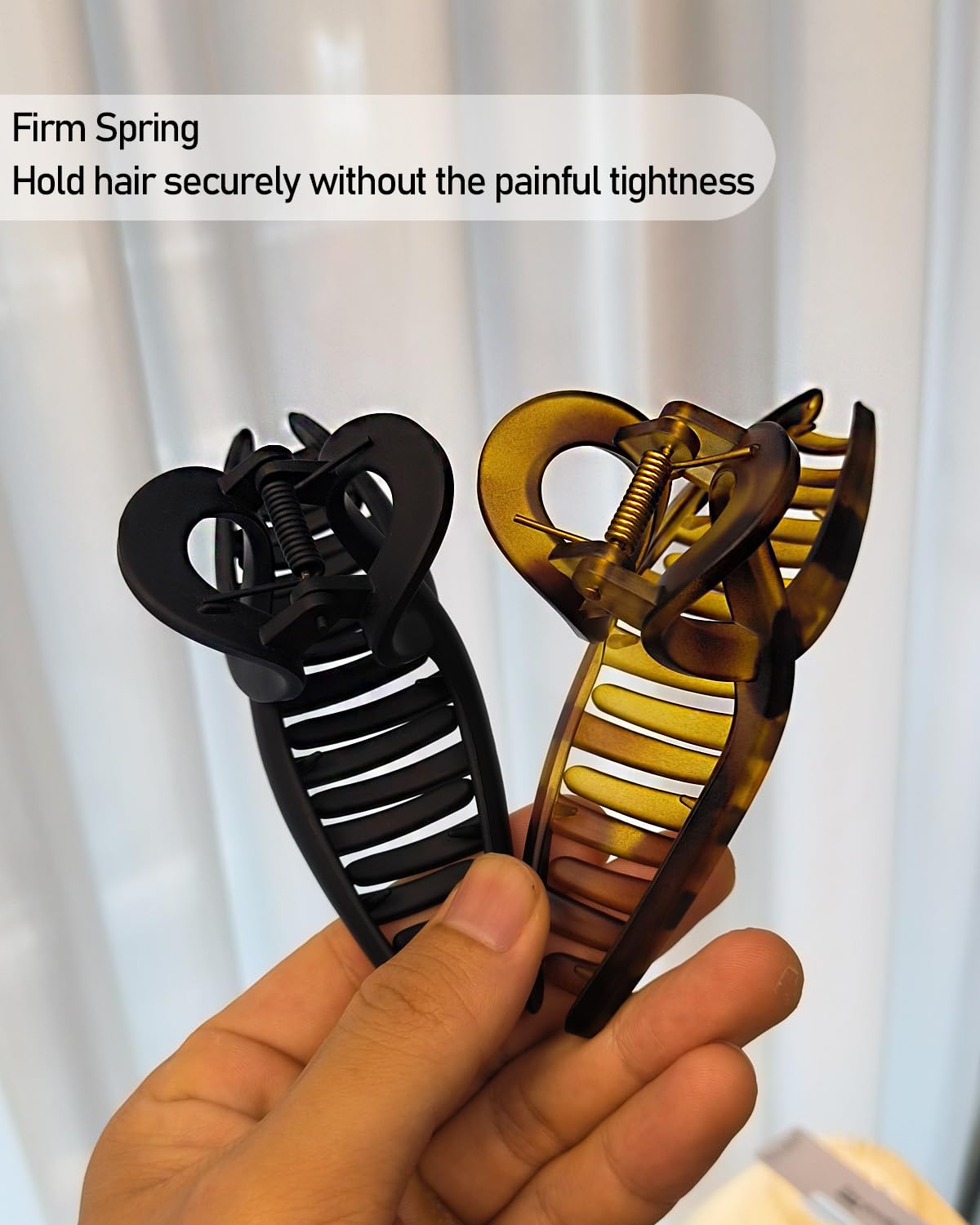 Nalodu 5 Inch Extra Large Claw Clip showing strong spring mechanism