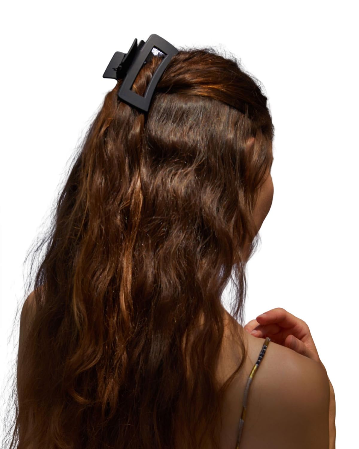 Nalodu Large Square Hair Claw Clip in a hair updo