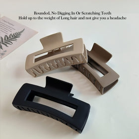 Nalodu Rectangle Hair Claw Clip in off-white colour
