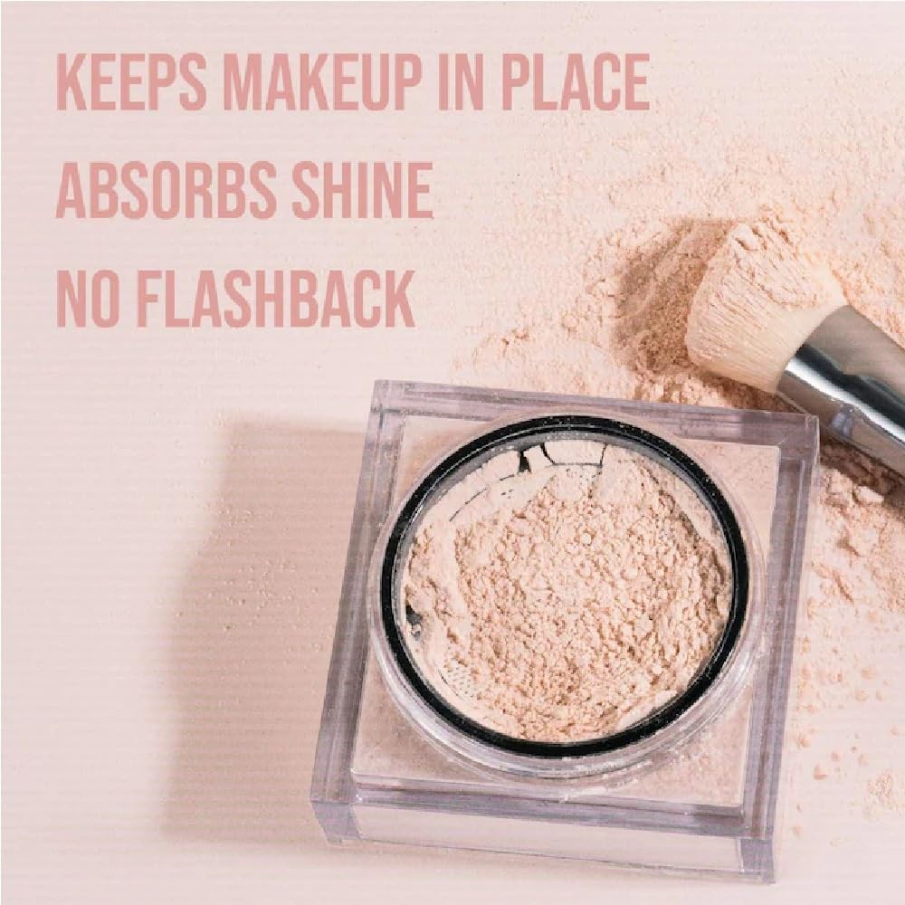 NAPH H.U.D.A BEAUTY Mini Easy Bake Loose Powder with makeup tools
