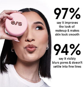NAPH Mini Ultimate Blurring Setting Powder in use during makeup application