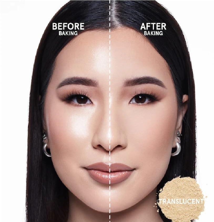 NAPH Mini Ultimate Blurring Setting Powder showing translucent powder inside