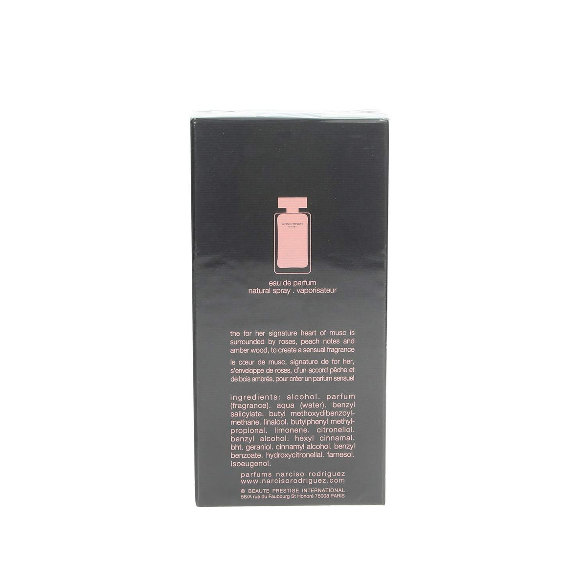 Narciso Eau de Parfum Spray 3.4 oz for Women side view showing elegant design