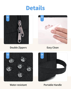 Narwey Clear Travel Toiletry Bag with skincare products