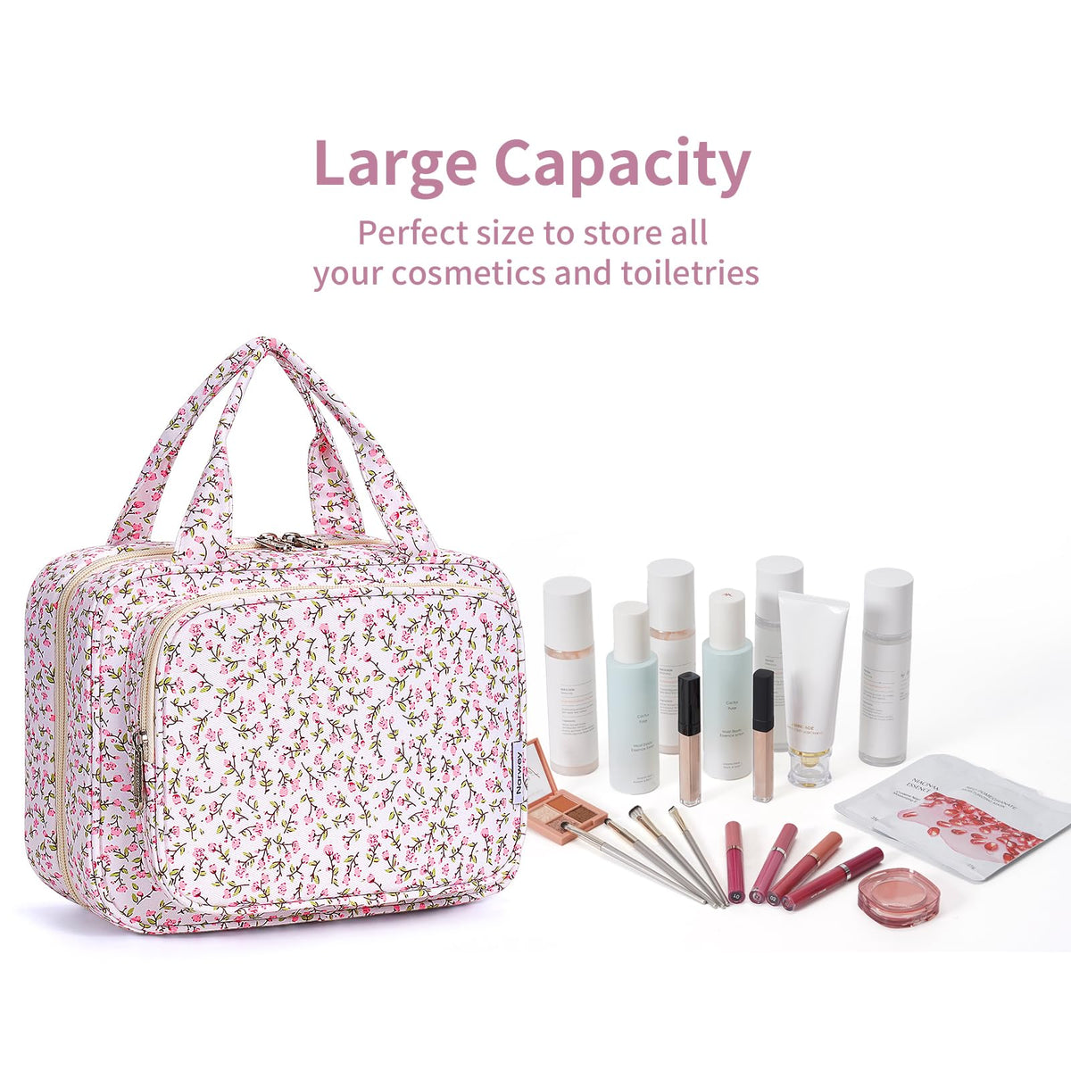 Narwey Hanging Toiletry Bag compact design for easy carrying