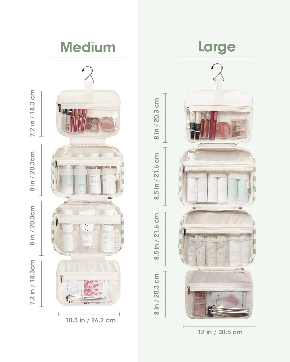Narwey Hanging Toiletry Bag details of fabric and lining
