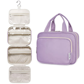Narwey Hanging Toiletry Bag in purple, front view