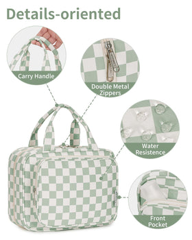 Narwey Hanging Toiletry Bag packed with travel-size toiletries