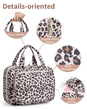 Narwey Hanging Toiletry Bag showing mesh pockets
