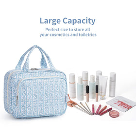 Narwey Hanging Toiletry Bag side view with elastic bands