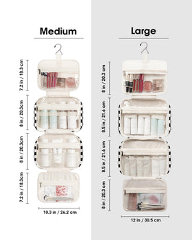 Narwey Hanging Toiletry Bag with soft lining and fabric
