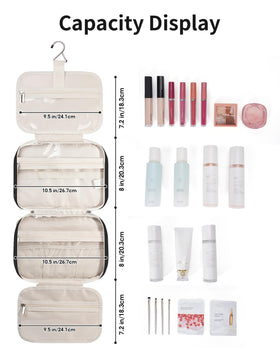 Narwey Hanging Toiletry Bag with toiletries inside