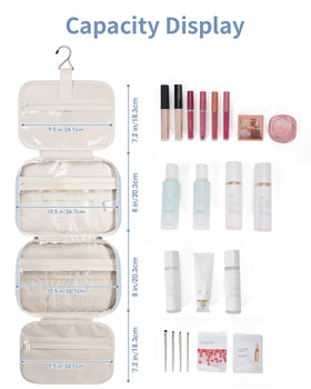 Narwey Hanging Toiletry Bag with toiletries inside