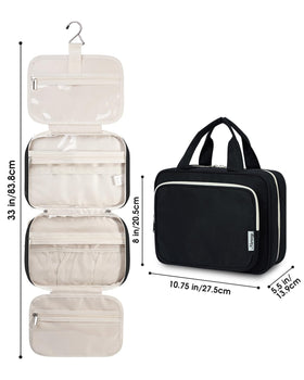 Narwey Hanging Toiletry Bag zipper detail