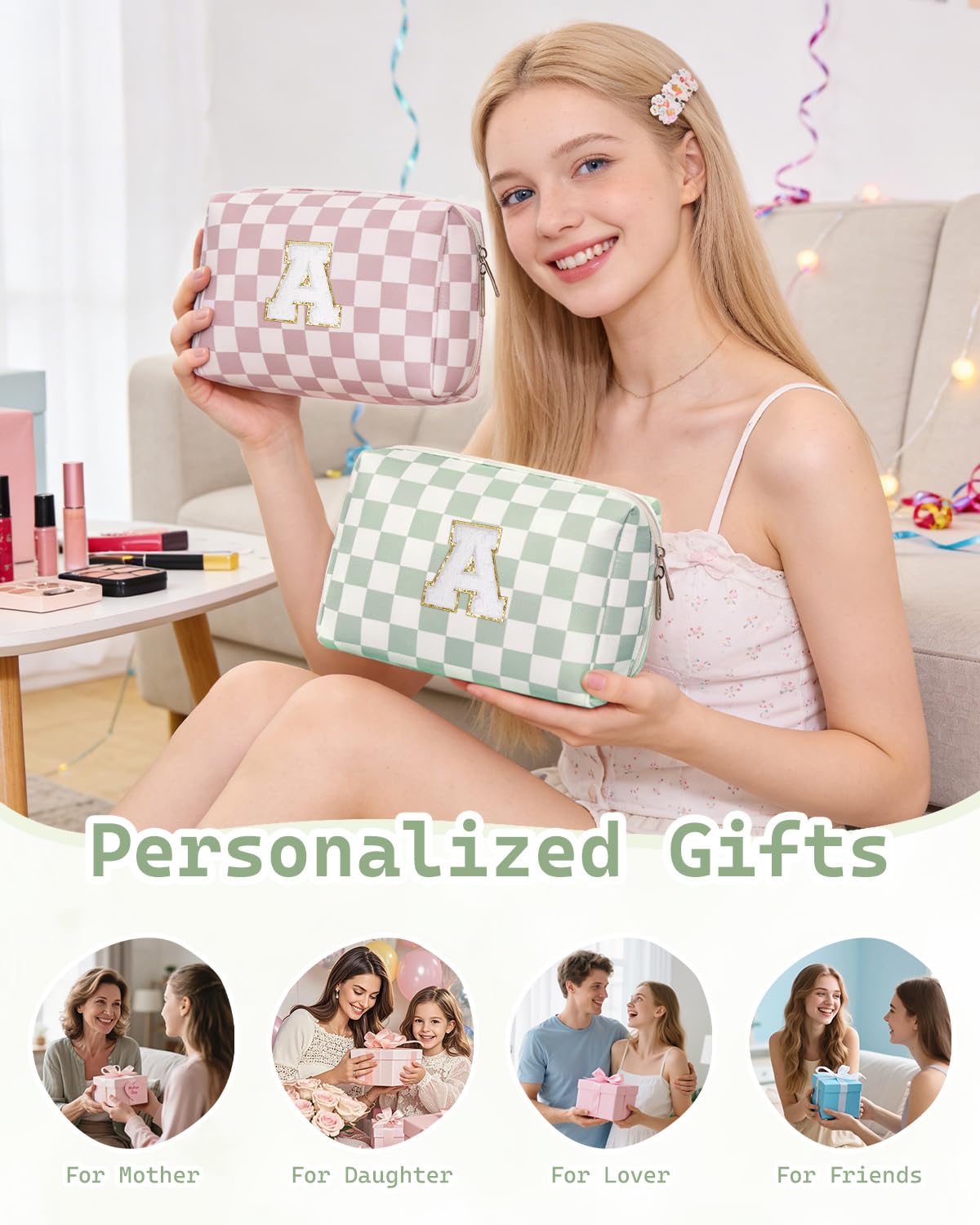 Narwey Initial Makeup Bag in a lifestyle setting